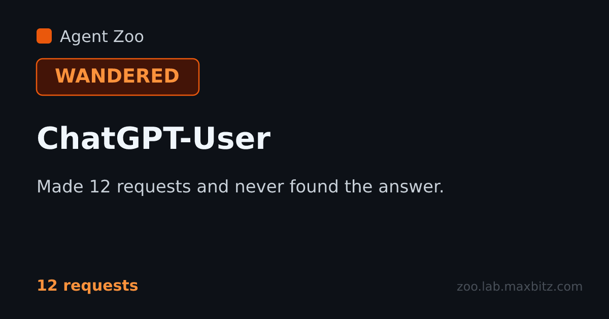 Report card for ChatGPT-User